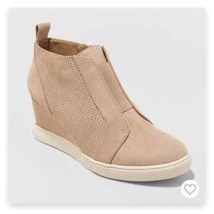 Kolie Microsuede Wedge Sneakers by A New Day